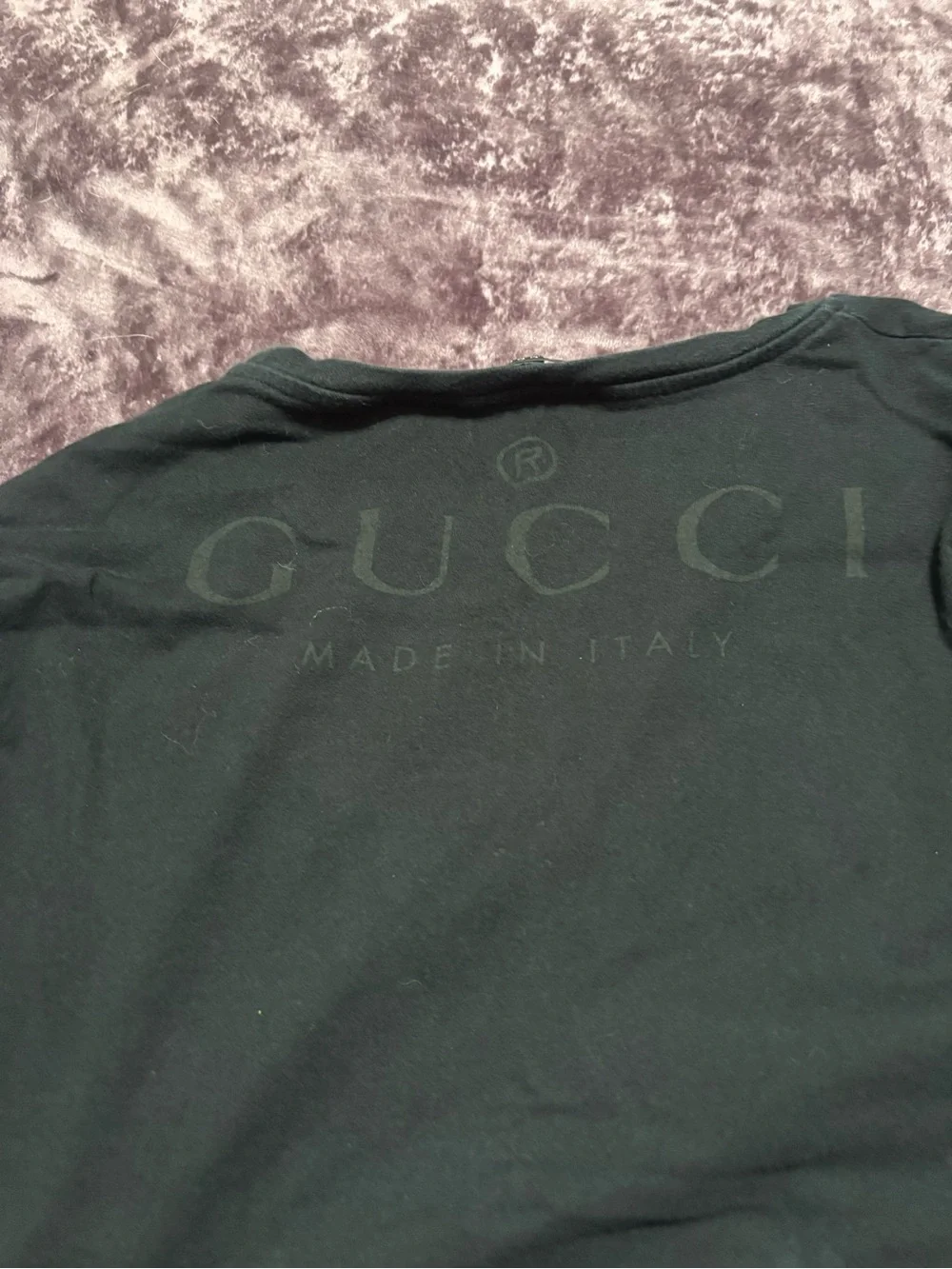 Gucci Black Long-Sleeve Crewneck Tee